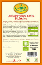 Carica l&#39;immagine nel visualizzatore di Gallery, olio extrvergine di oliva biologico latta da 3 litri
