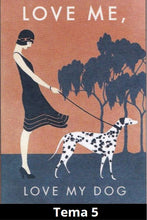 Carica l&#39;immagine nel visualizzatore di Gallery, Lattine di olio biologico con stampa vintage tema cani
