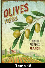 Carica l&#39;immagine nel visualizzatore di Gallery, Tema &quot;OLIO E OLIVE&quot; 42 varianti - Olio extravergine di oliva biologico - lattina 500 ml con stampa vintage
